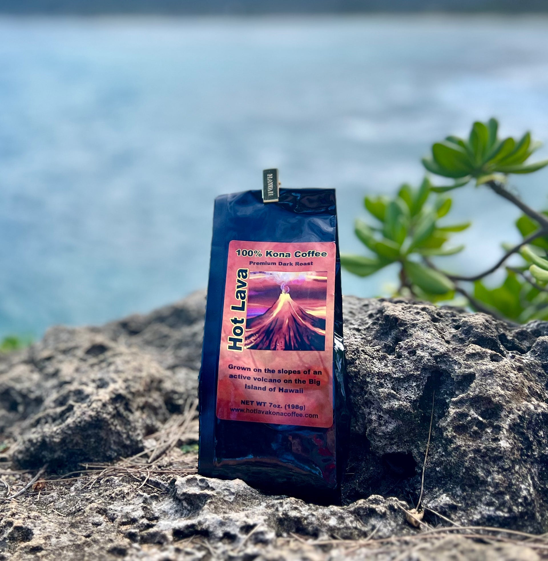 Hot Lava 100% Kona Coffee - Dark Roast Ground – Hot Lava Kona