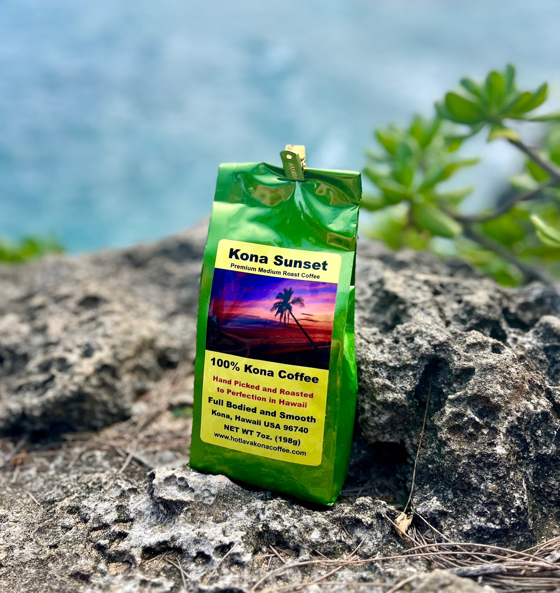 Kona Sunset 100% Kona Coffee - Medium Roast Ground – Hot Lava Kona